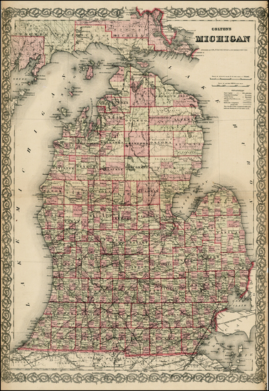 16-Midwest Map By G.W.  & C.B. Colton