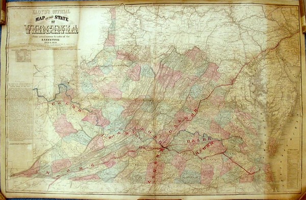 77-Mid-Atlantic and Southeast Map By J.T. Lloyd / Wynkoop & Hallenbeck