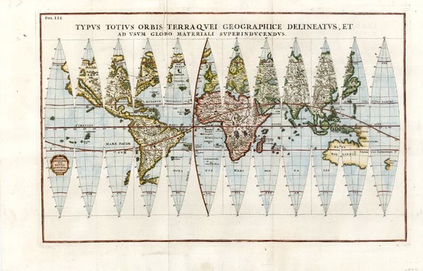 38-World and World Map By Heinrich Scherer