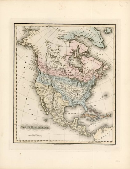 38-North America Map By Fielding Lucas Jr.