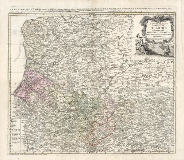 100-Europe and France Map By Homann Heirs