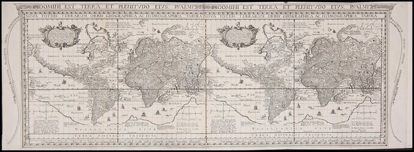 76-World and World Map By J. Battista Cavazza