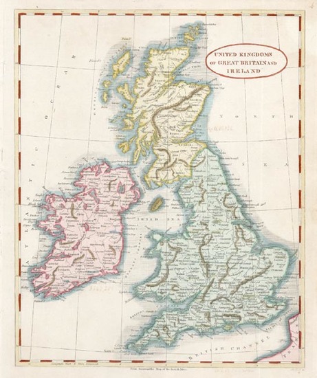 93-Europe and British Isles Map By Aaron Arrowsmith