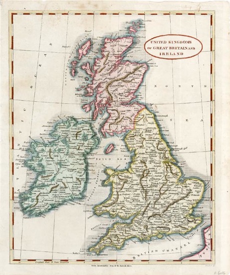 94-Europe and British Isles Map By Aaron Arrowsmith