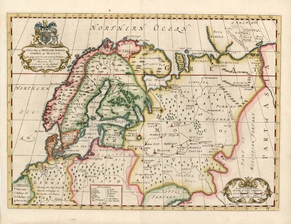 75-Russia and Scandinavia Map By Edward Wells