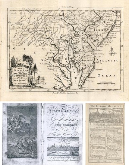 64-Mid-Atlantic Map By London Magazine