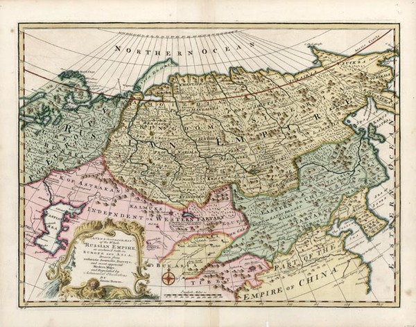 98-Europe, Russia, Asia, China, Central Asia & Caucasus and Russia in Asia Map By Emanuel Bowe