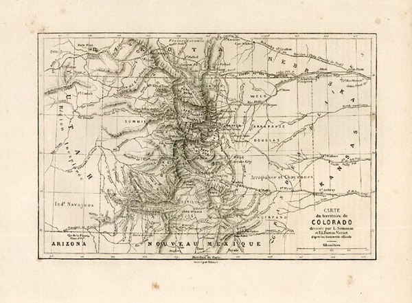 41-Southwest and Rocky Mountains Map By Louis-Laurent Simonin 