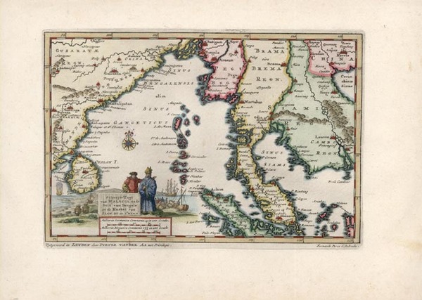 47-Asia, China, India and Southeast Asia Map By Pieter van der Aa