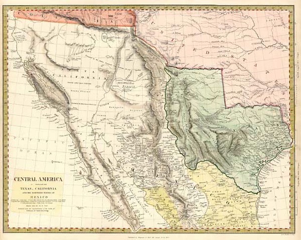 82-Texas, Southwest, Rocky Mountains and California Map By SDUK