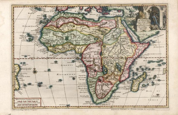 39-Africa and Africa Map By Pieter van der Aa