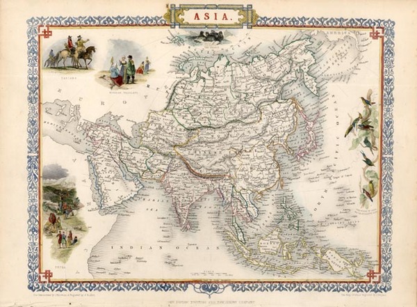 6-Asia and Asia Map By John Tallis