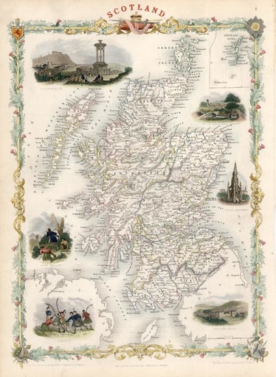 7-Europe and British Isles Map By John Tallis