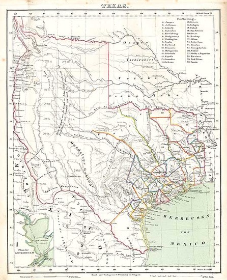 5-Texas and Southwest Map By Carl Flemming