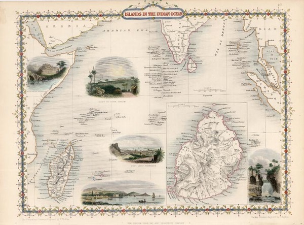 60-Asia, India, Southeast Asia and Other Islands Map By John Tallis