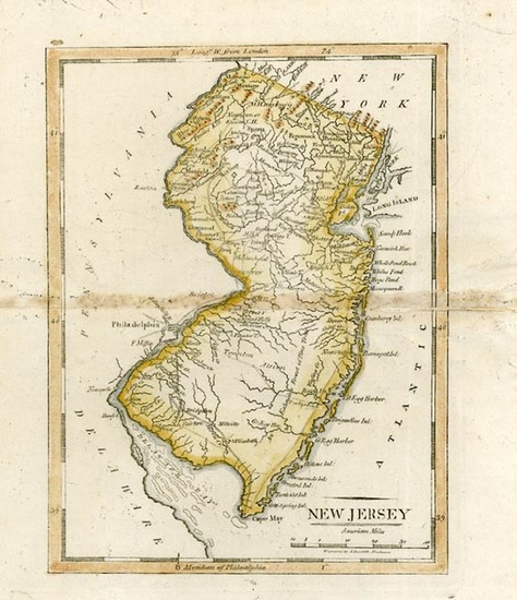 41-Mid-Atlantic Map By Mathew Carey