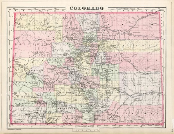 84-Southwest and Rocky Mountains Map By William Bradley