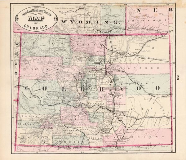 16-Rocky Mountains Map By HS Stebbins