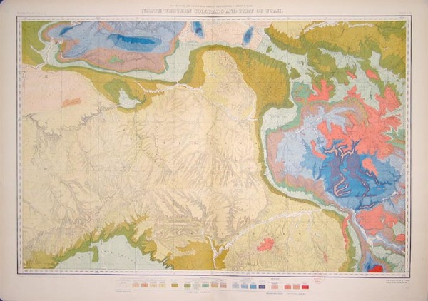 71-Southwest and Rocky Mountains Map By Ferdinand Vandeveer Hayden