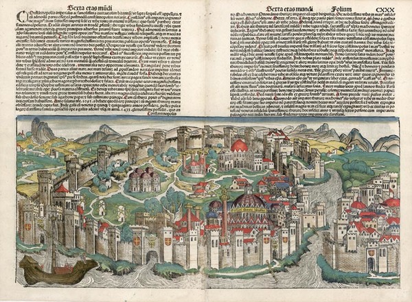 12-Europe, Turkey, Asia and Turkey & Asia Minor Map By Hartmann Schedel