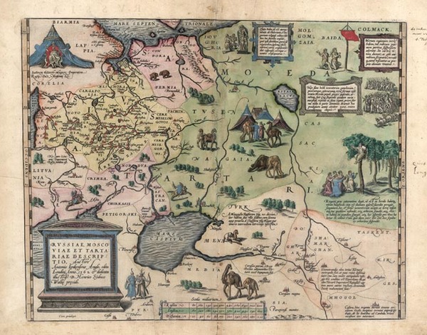 64-Europe, Russia, Asia, India, Central Asia & Caucasus and Russia in Asia Map By Abraham Orte