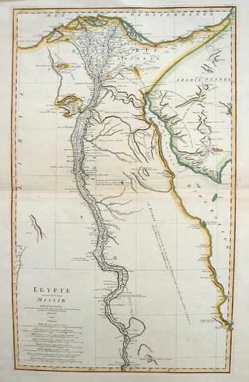 30-Africa and North Africa Map By Jean-Baptiste Bourguignon d'Anville