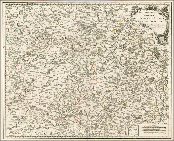 76-Europe and France Map By Gilles Robert de Vaugondy