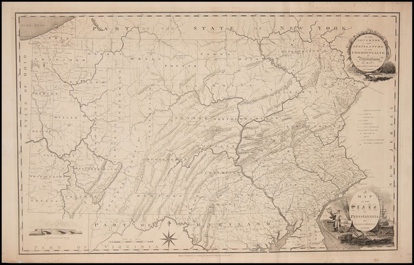 83-Pennsylvania Map By Reading Howell