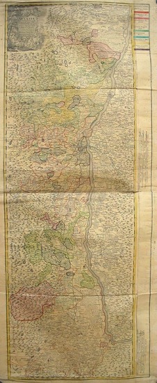 84-Europe, Switzerland, France and Germany Map By Homann Heirs