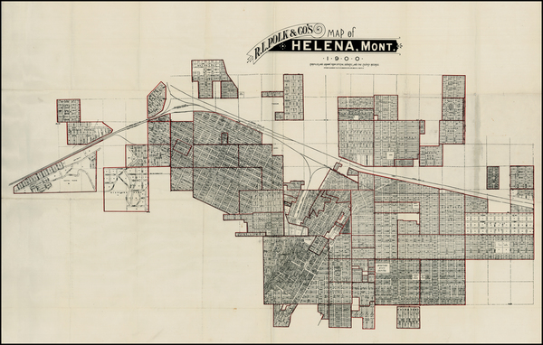 53-Plains and Rocky Mountains Map By R.L. Polk