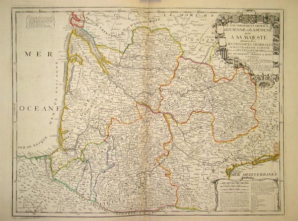 16-Europe and France Map By Jean-Baptiste Nolin