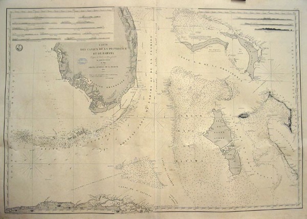 55-Southeast and Caribbean Map By Depot de la Marine