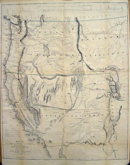 93-Southwest, Rocky Mountains and California Map By John Charles Fremont / Charles Preuss