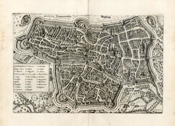 44-Europe and Germany Map By Matthaus Merian