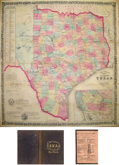 67-Texas and Southwest Map By Jacob De Cordova