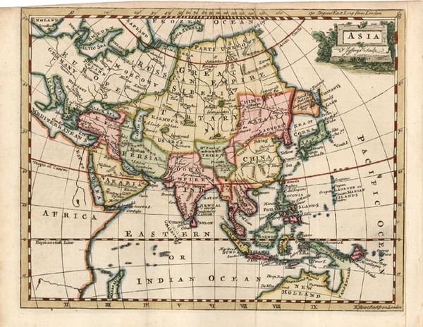 10-Asia, Asia, Australia & Oceania and Oceania Map By Thomas Jefferys