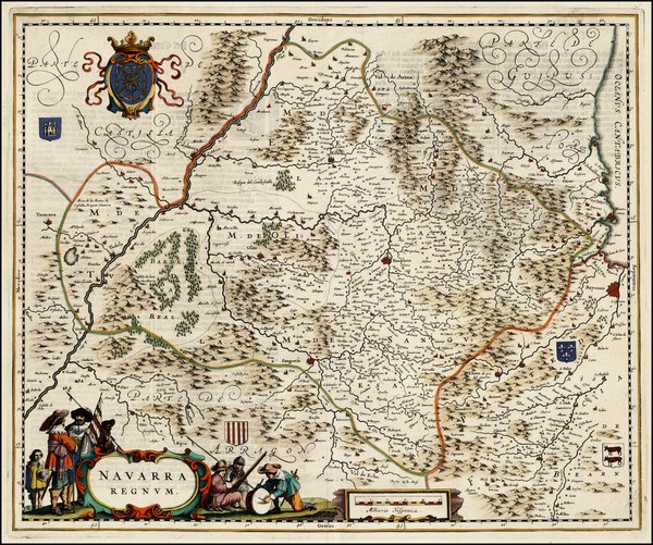 87-Spain Map By Willem Janszoon Blaeu