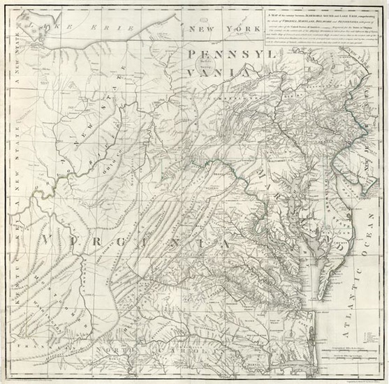 46-Mid-Atlantic, Southeast and Midwest Map By Thomas Jefferson