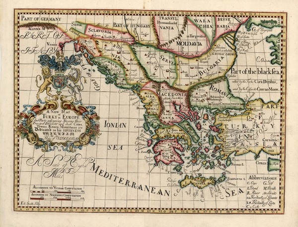 42-Europe, Balkans, Turkey, Asia, Turkey & Asia Minor and Balearic Islands Map By Edward Wells