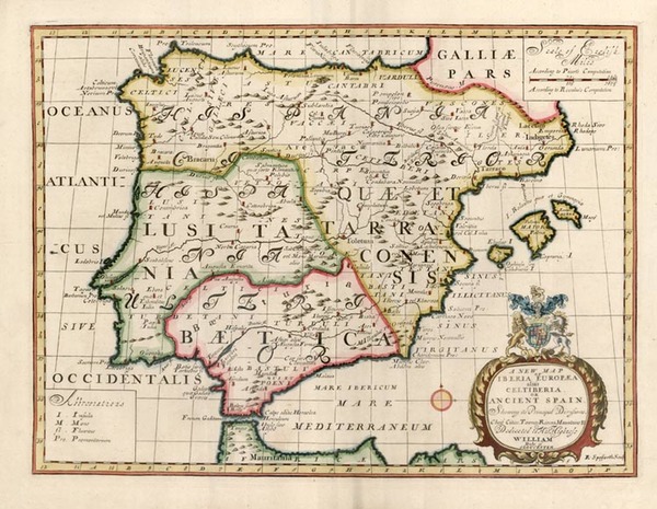 13-Europe, Spain and Portugal Map By Edward Wells