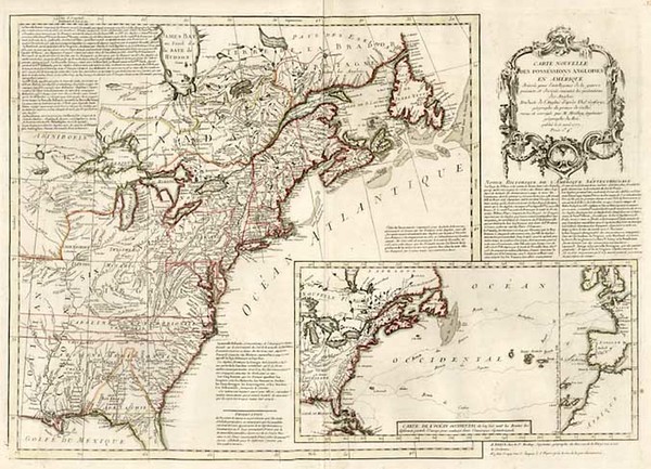 22-United States Map By Maurille Antoine Moithey