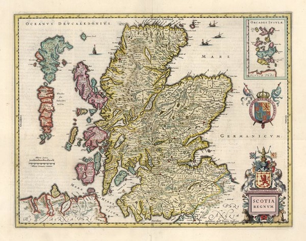 81-Scotland Map By Jan Jansson