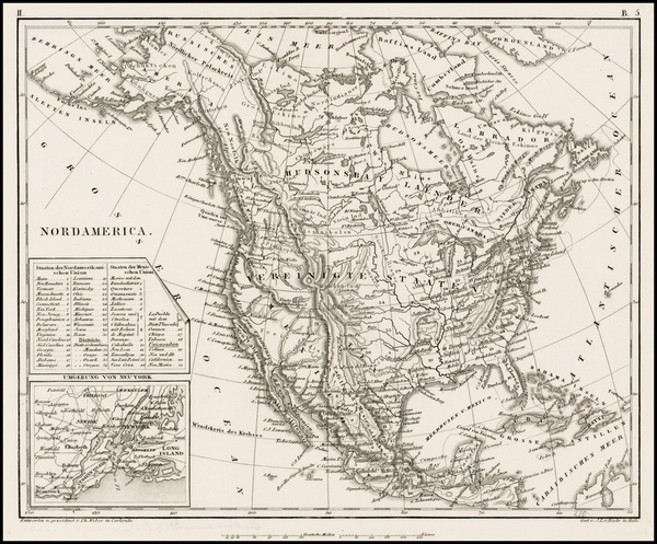 29-North America Map By Ph. Weber