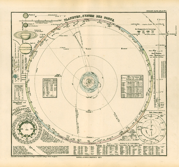 27-World, Celestial Maps and Curiosities Map By Adolf Stieler