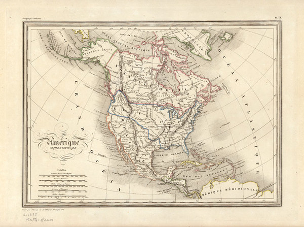 4-North America Map By Conrad Malte-Brun