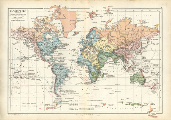 43-World and World Map By Drioux et Leroy