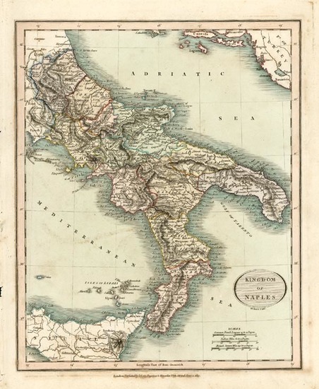 20-Europe and Italy Map By John Cary