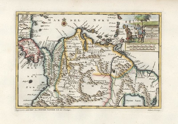 90-Central America and South America Map By Pieter van der Aa