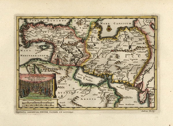 41-Europe, Turkey, Mediterranean, Asia, Middle East and Turkey & Asia Minor Map By Pieter van 