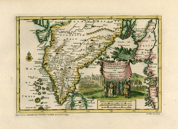 42-Asia, India and Southeast Asia Map By Pieter van der Aa